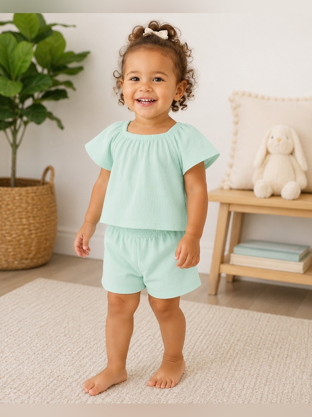 Member's Mark Girls 2-Piece Playwear Mint Green Size 3T